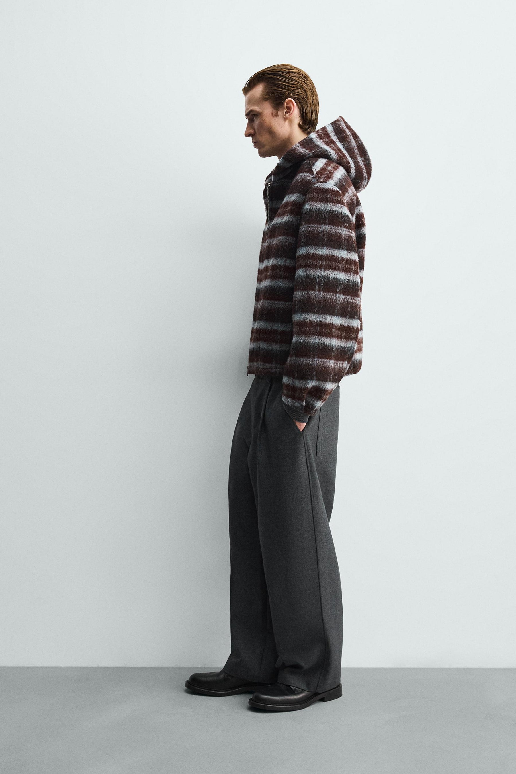 Kapuzenjacke mit Karomuster