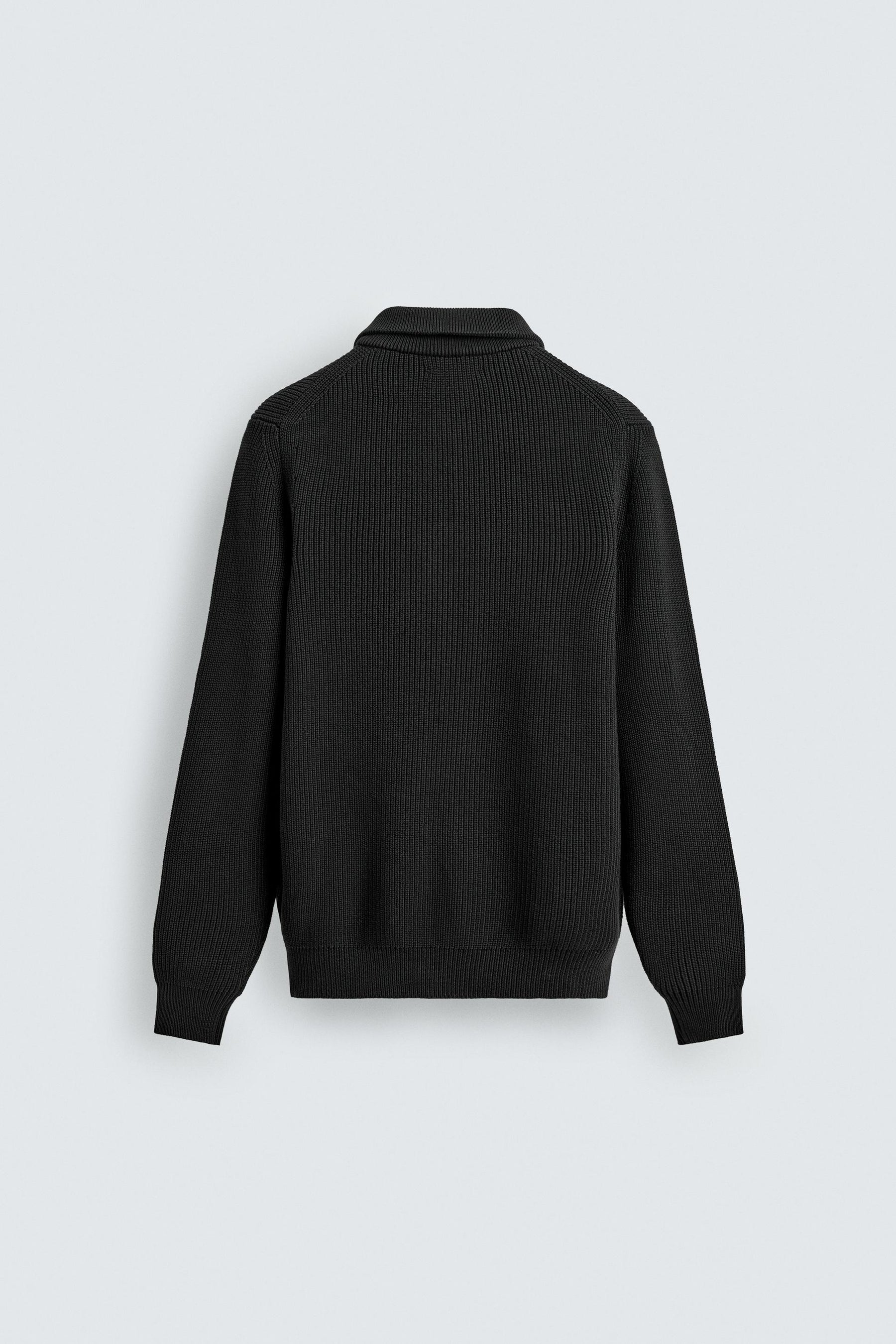PURL KNIT QUARTER-ZIP JUMPER - Image 7