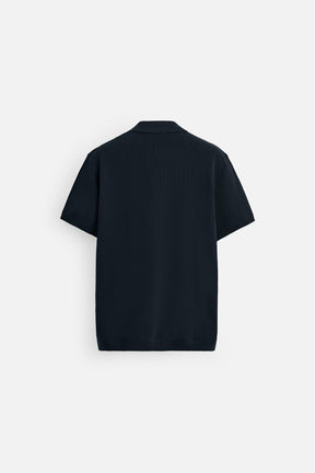 TEXTURED KNIT POLO SHIRT - Image 7
