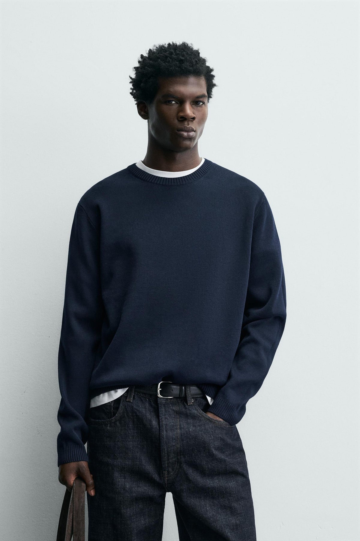 TEXTURED COTTON JUMPER - Image 2