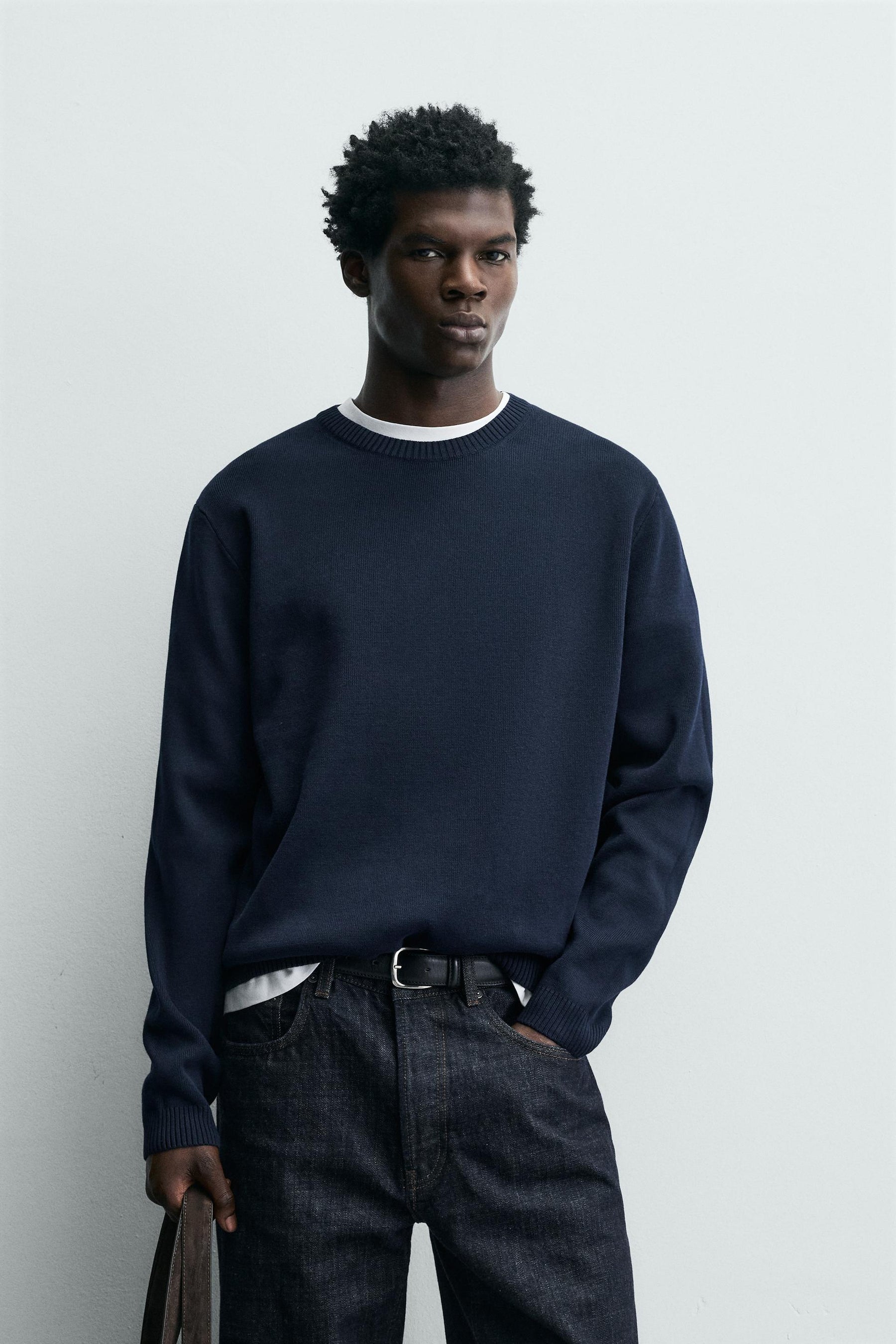 TEXTURED COTTON JUMPER - Image 2