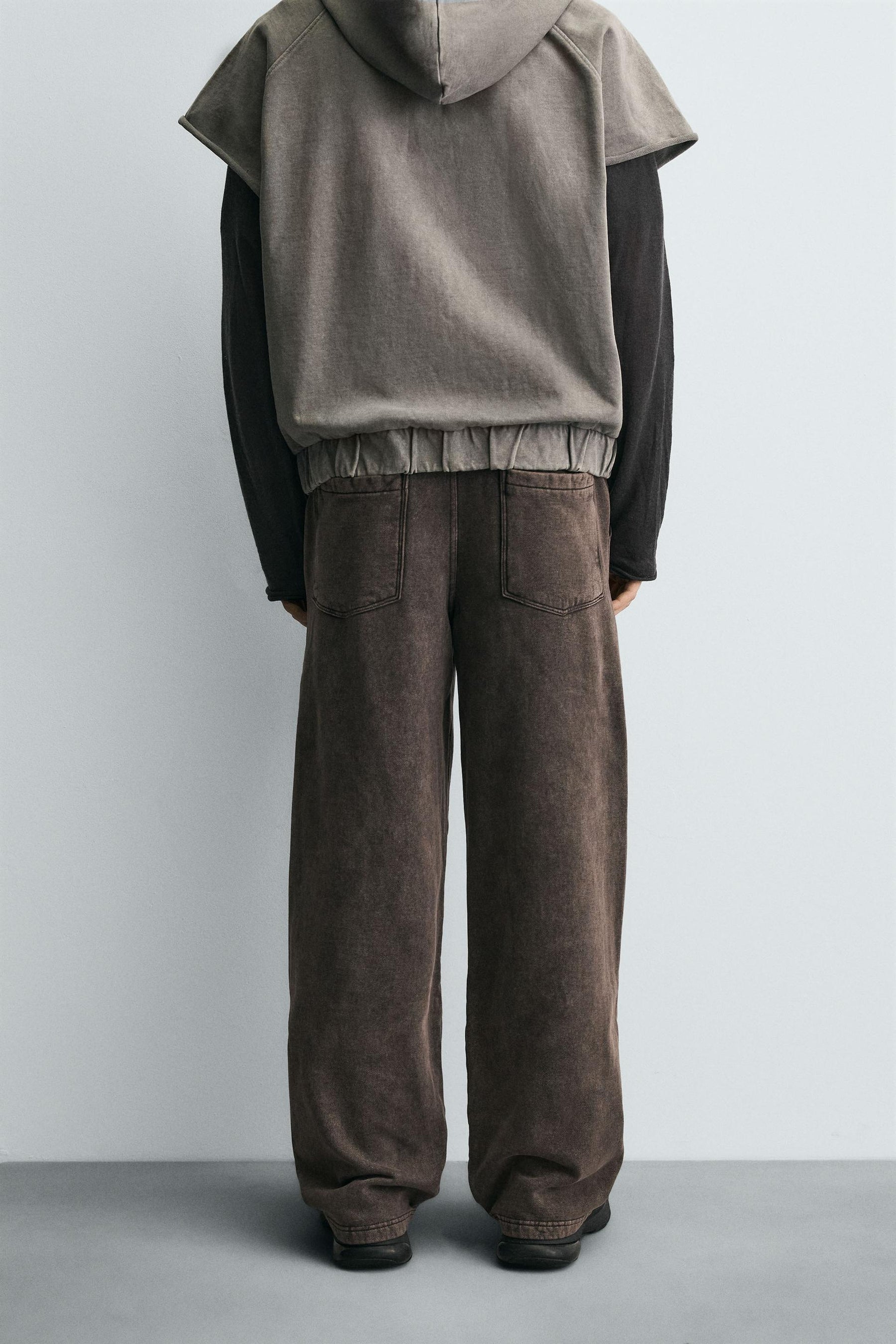 WASHED RELAXED FIT JOGGER TROUSERS - Image 3