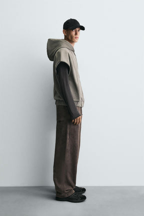 WASHED RELAXED FIT JOGGER TROUSERS - Image 4