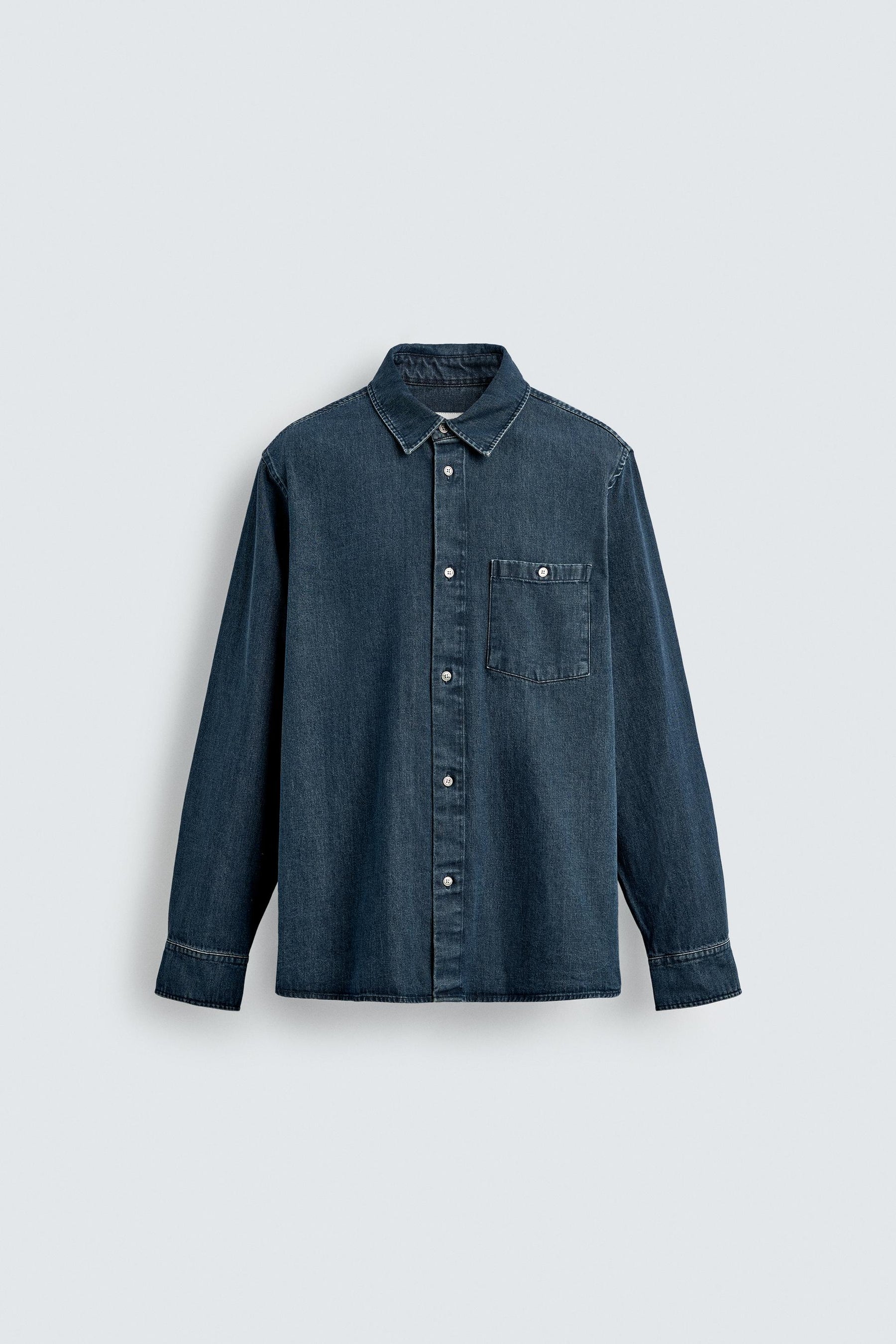 WASHED DENIM SHIRT - Image 7
