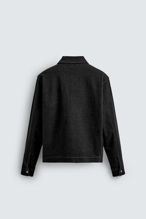 DENIM ZIP-UP OVERSHIRT - Image 7