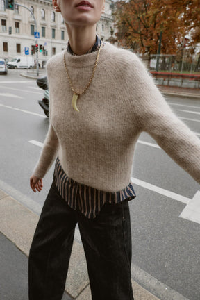 Woll-Alpaka-Pullover