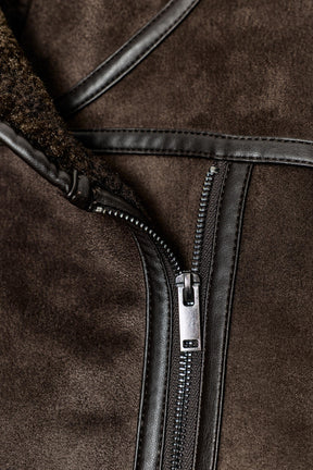 Doppelseitige Wolljacke