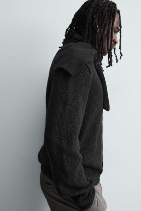 SHINY TEXTURED CARDIGAN - Image 6