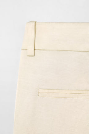 Schlaghose aus Leinenmischung