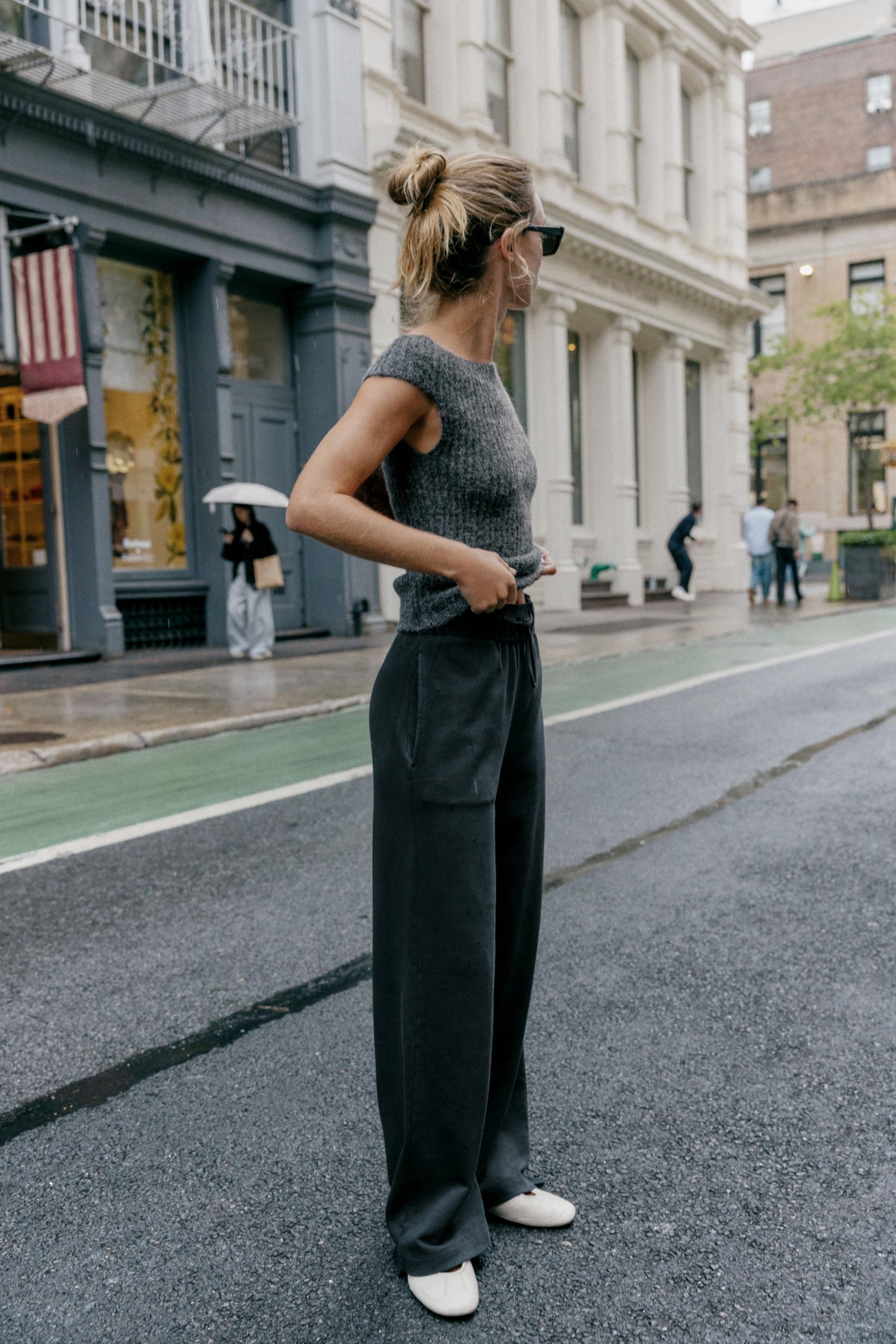 Kontrastgewaschene Hosen