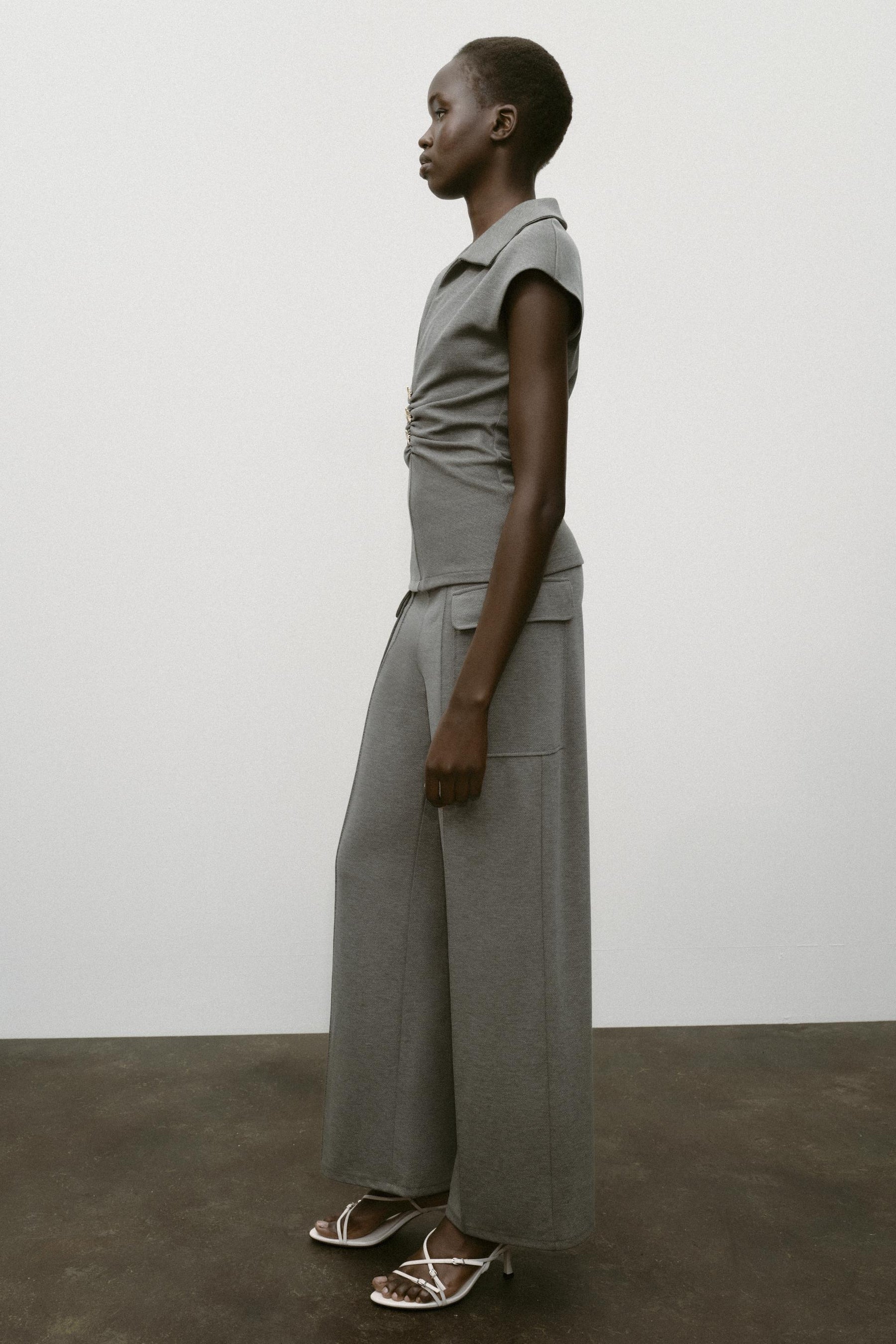 Piqué-Hose mit Taschen