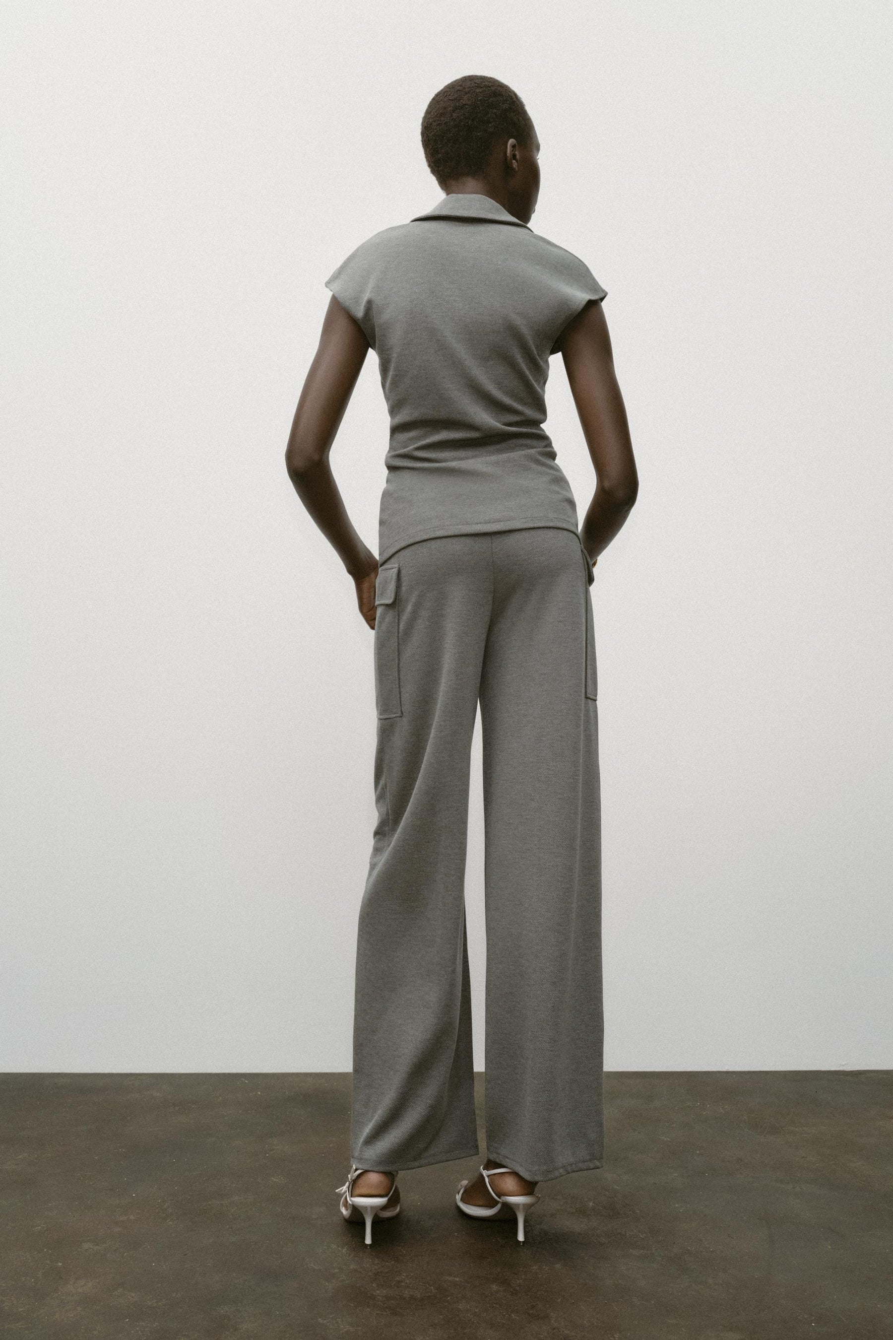 Piqué-Hose mit Taschen