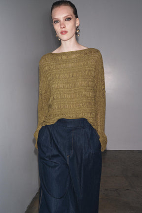RIBBON KNIT SWEATER - Image 1