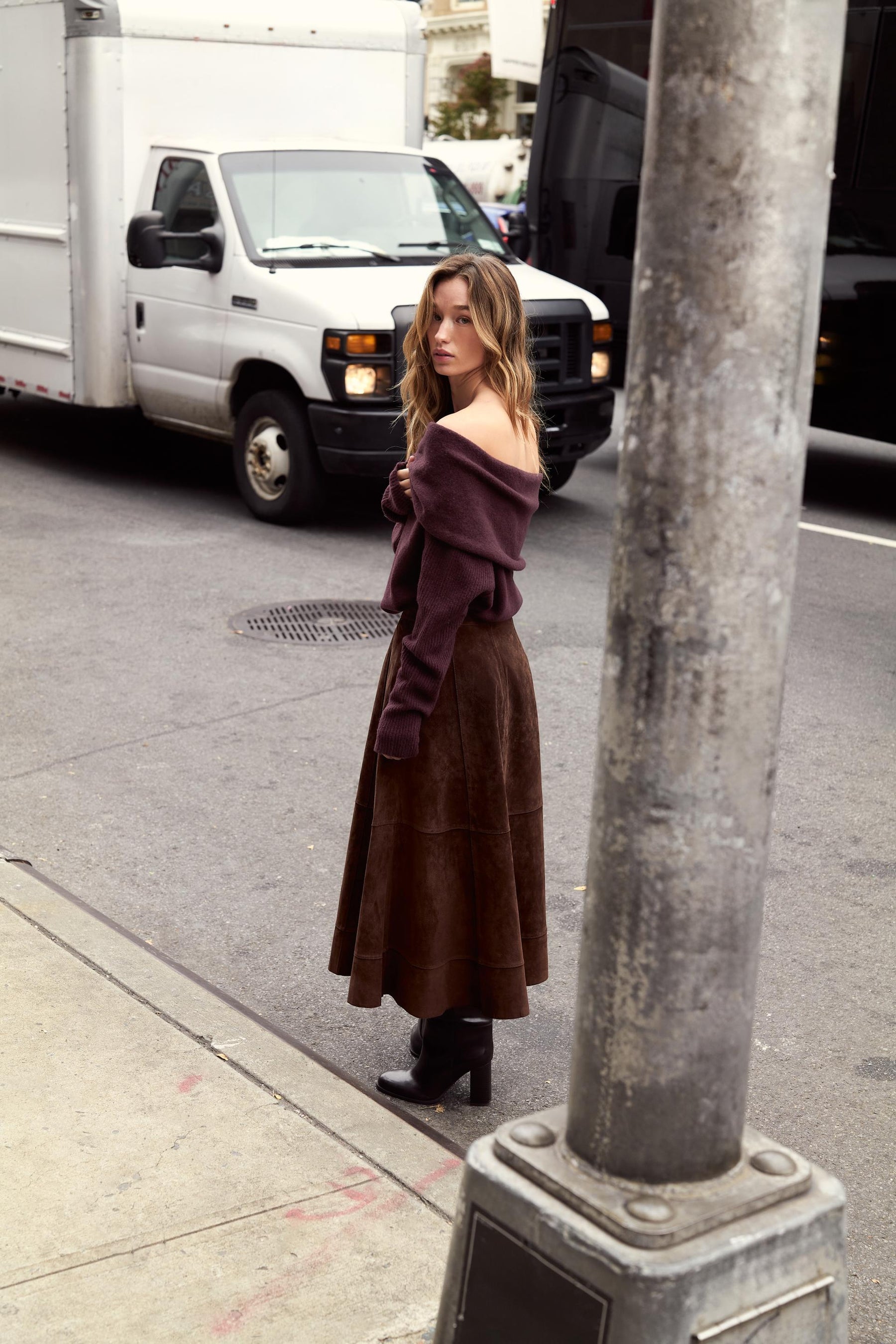 Strick-Bandeau-Pullover