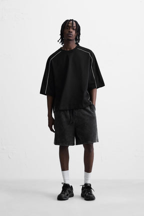 SWEATSHIRT WITH CONTRAST PIPING - Image 1