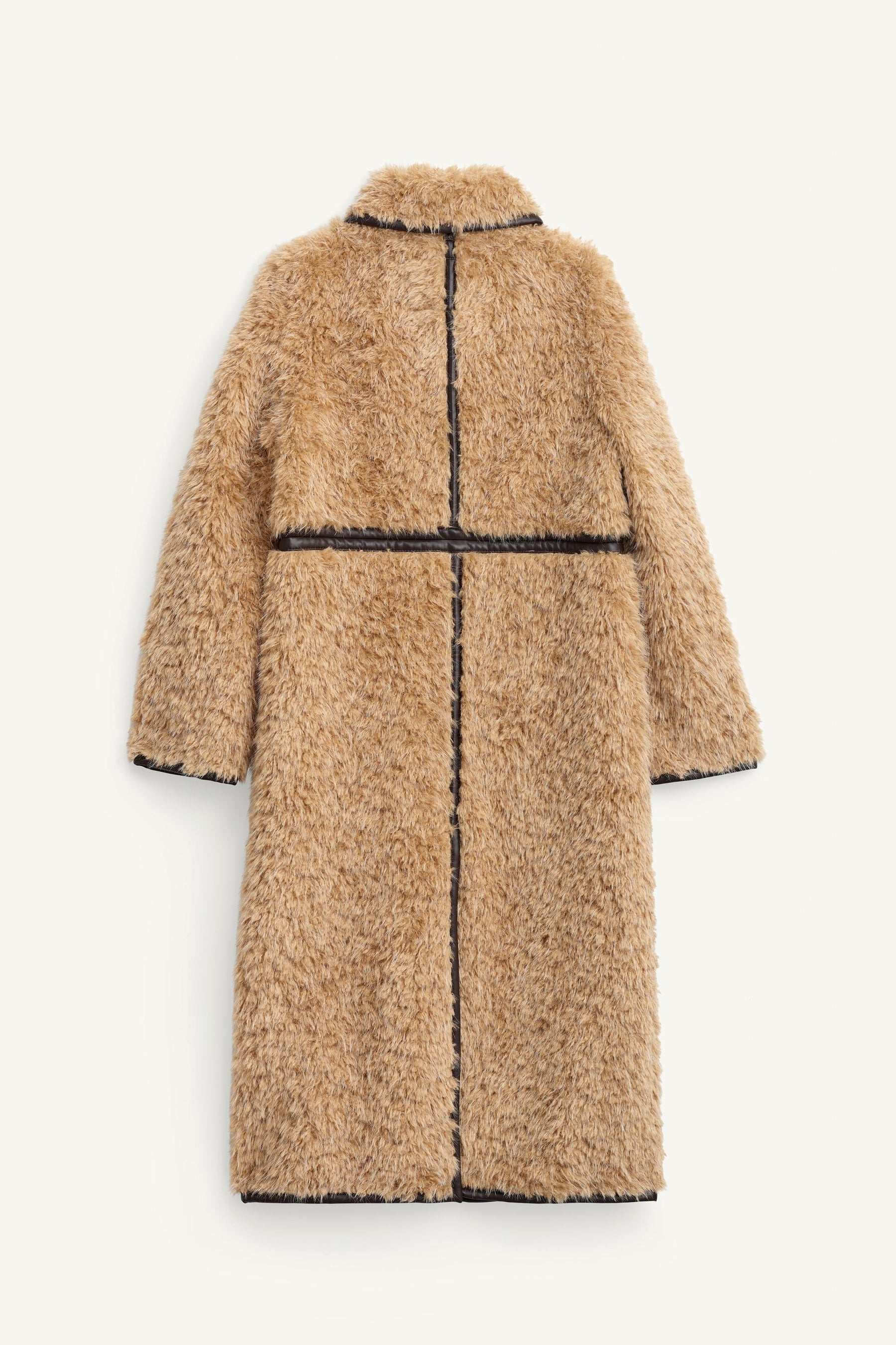 LONG FAUX SHEARLING COAT - LIMITED EDITION - Image 8