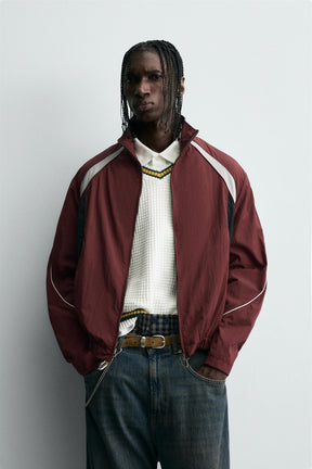 CONTRAST COLOUR BLOCK TECHNICAL JACKET - Image 2