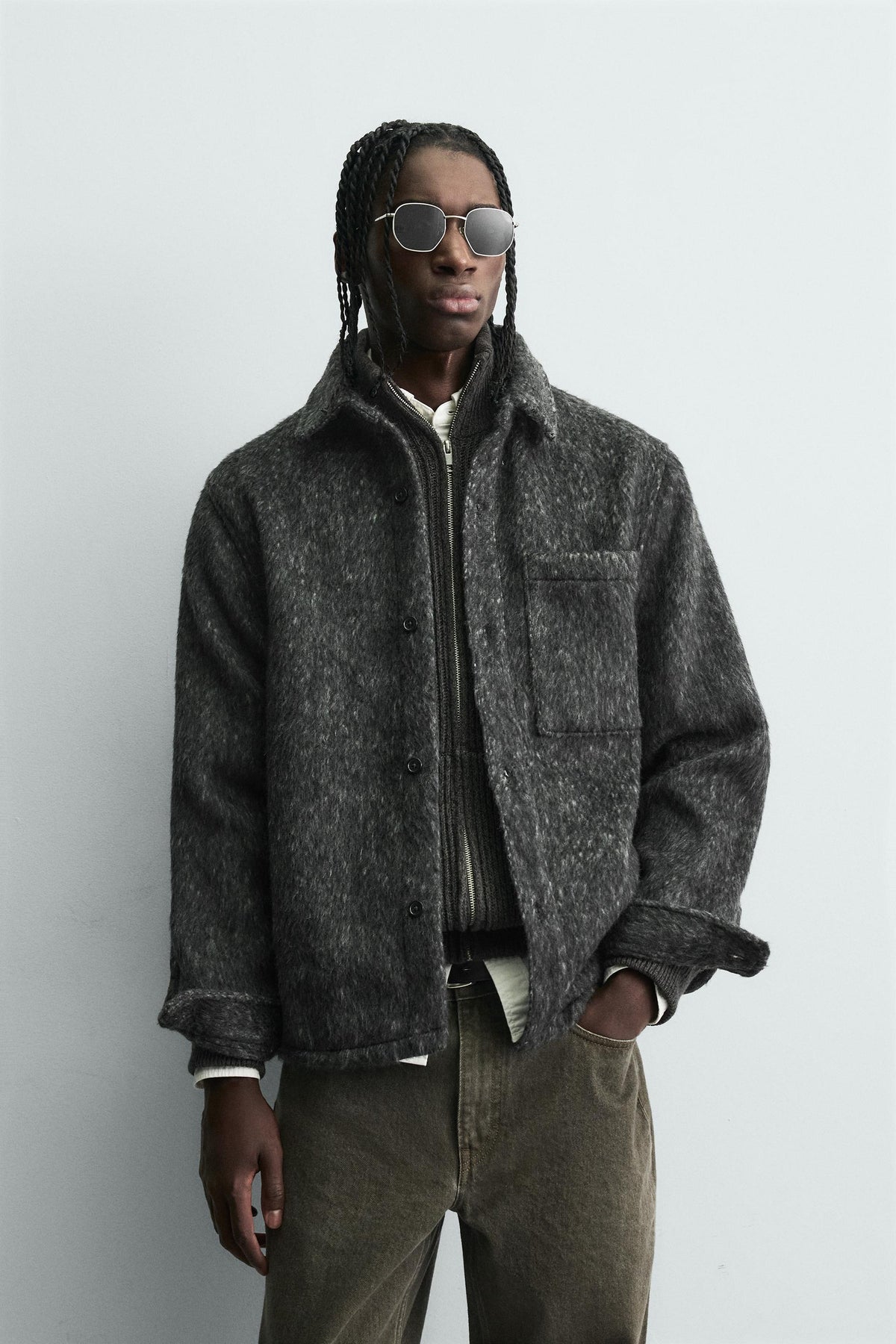 FAUX FUR OVERSHIRT - Image 2
