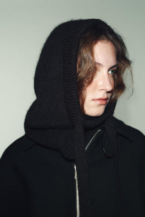 Gerippte Kapuzenmütze 