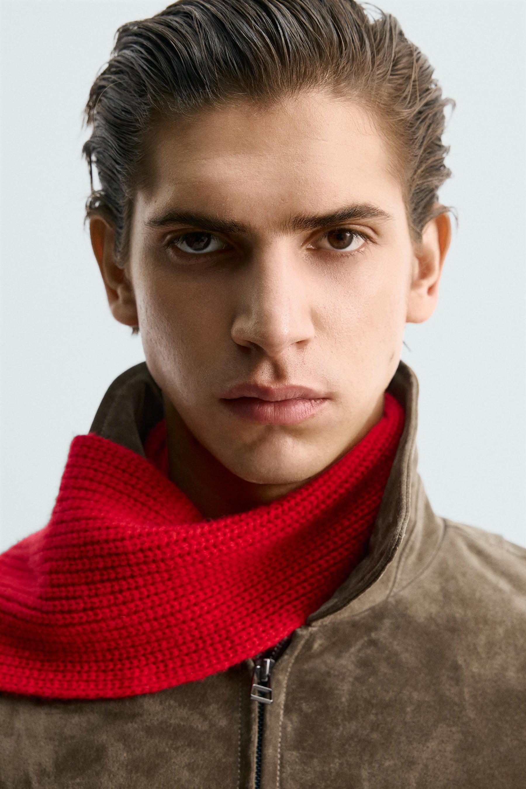 Kastenförmige Wildlederjacke