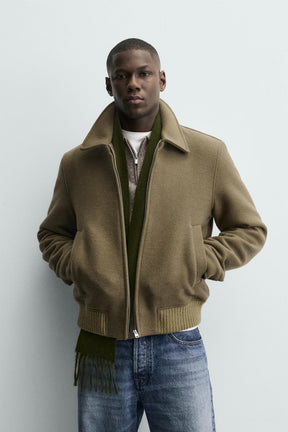 Wollgefütterte Jacke