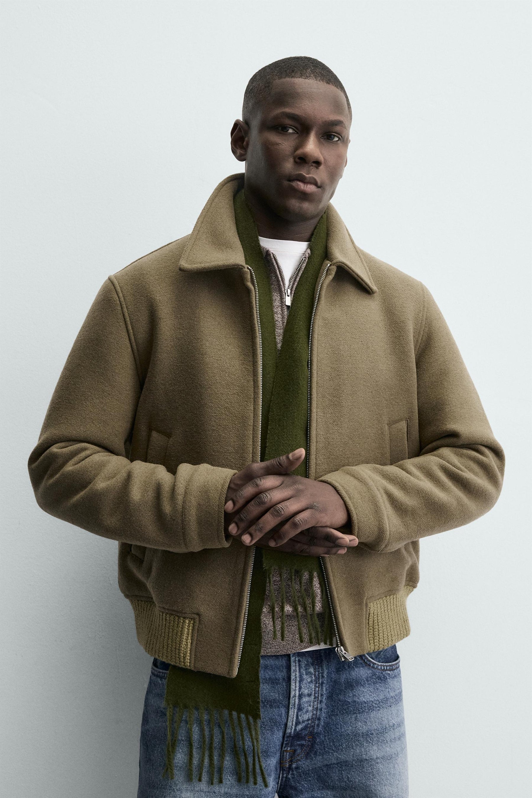 Wollgefütterte Jacke