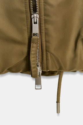 Bomberjacke aus Kunstpelz