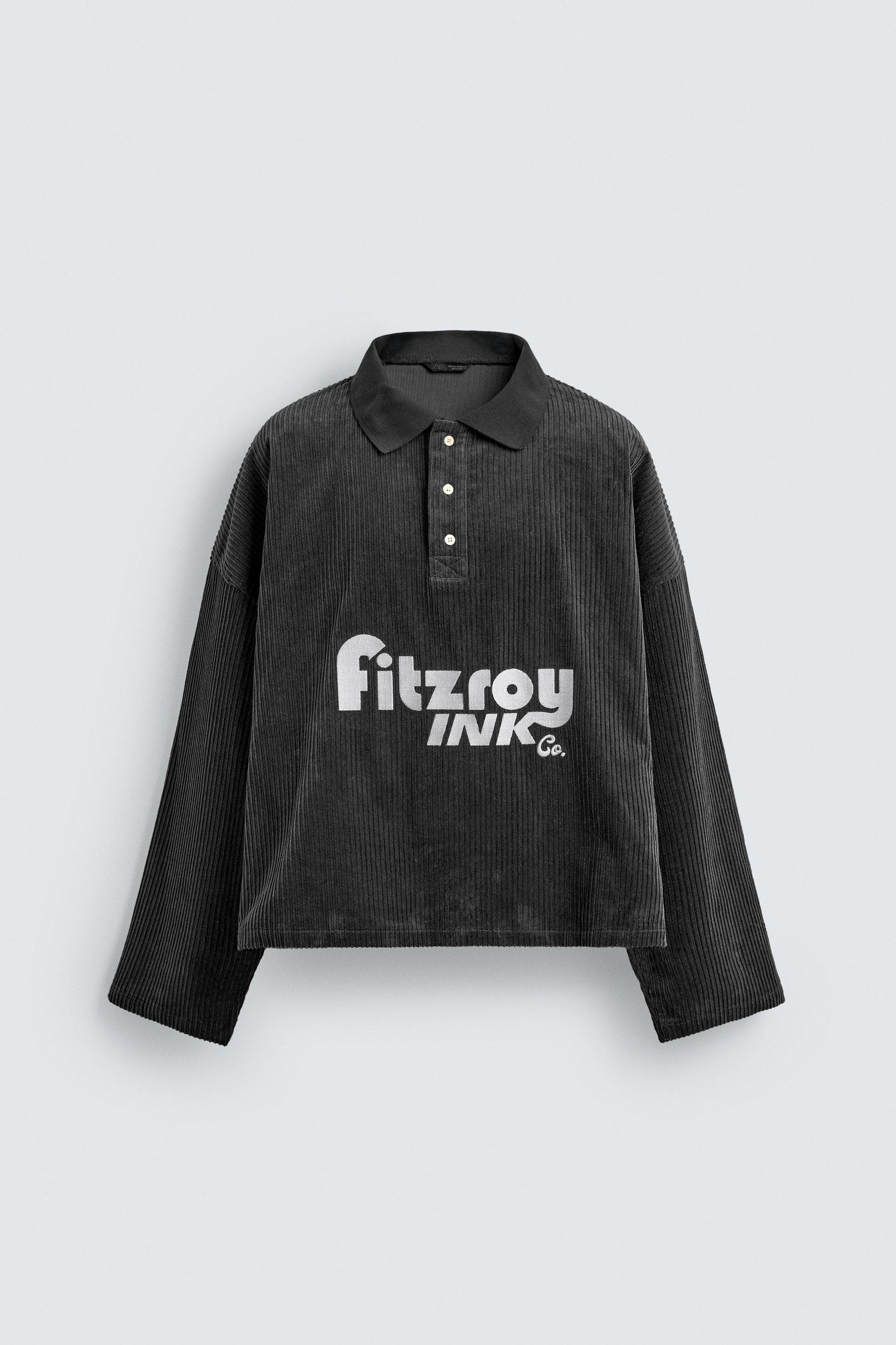 EMBROIDERED CORDUROY POLO SHIRT - Image 7