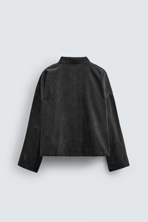 EMBROIDERED CORDUROY POLO SHIRT - Image 8