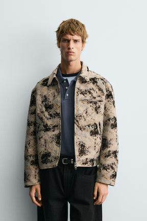 TEXTURED JACQUARD JACKET - Image 2