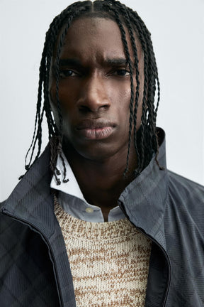 CONTRAST CHECK TECHNICAL JACKET - Image 6