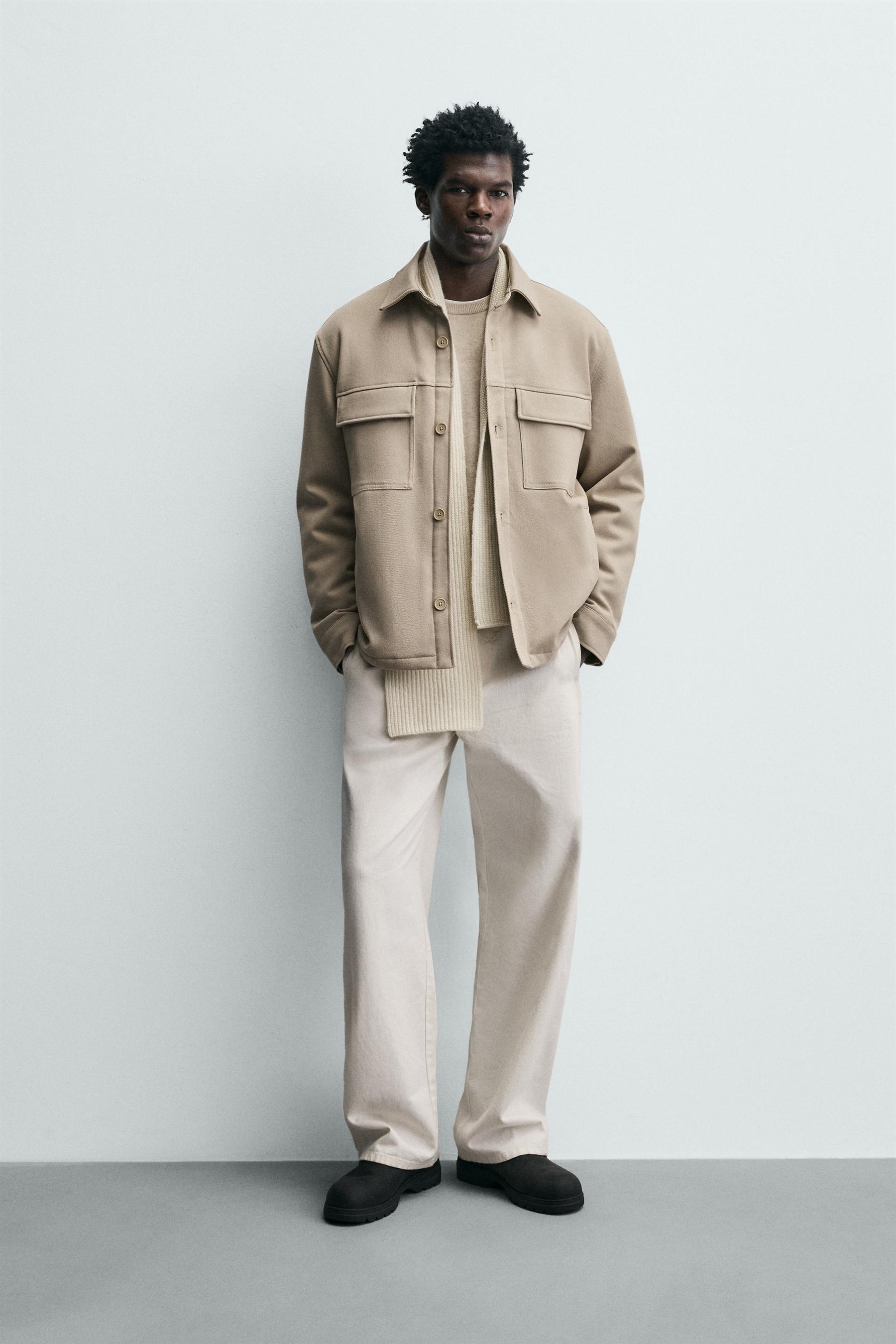 SOFT PADDED OVERSHIRT - Image 1