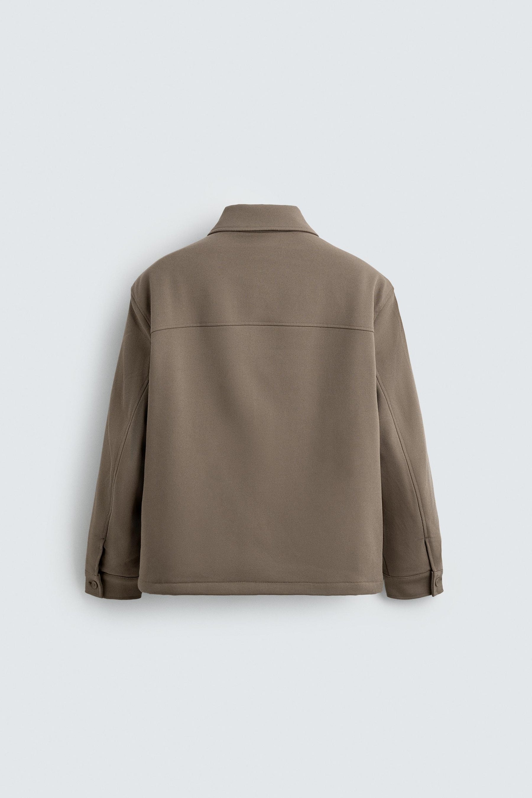 TEXTURED PADDED OVERSHIRT - Image 7