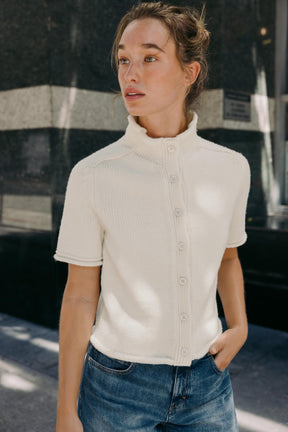 SHORT SLEEVE CARDIGAN - Image 2