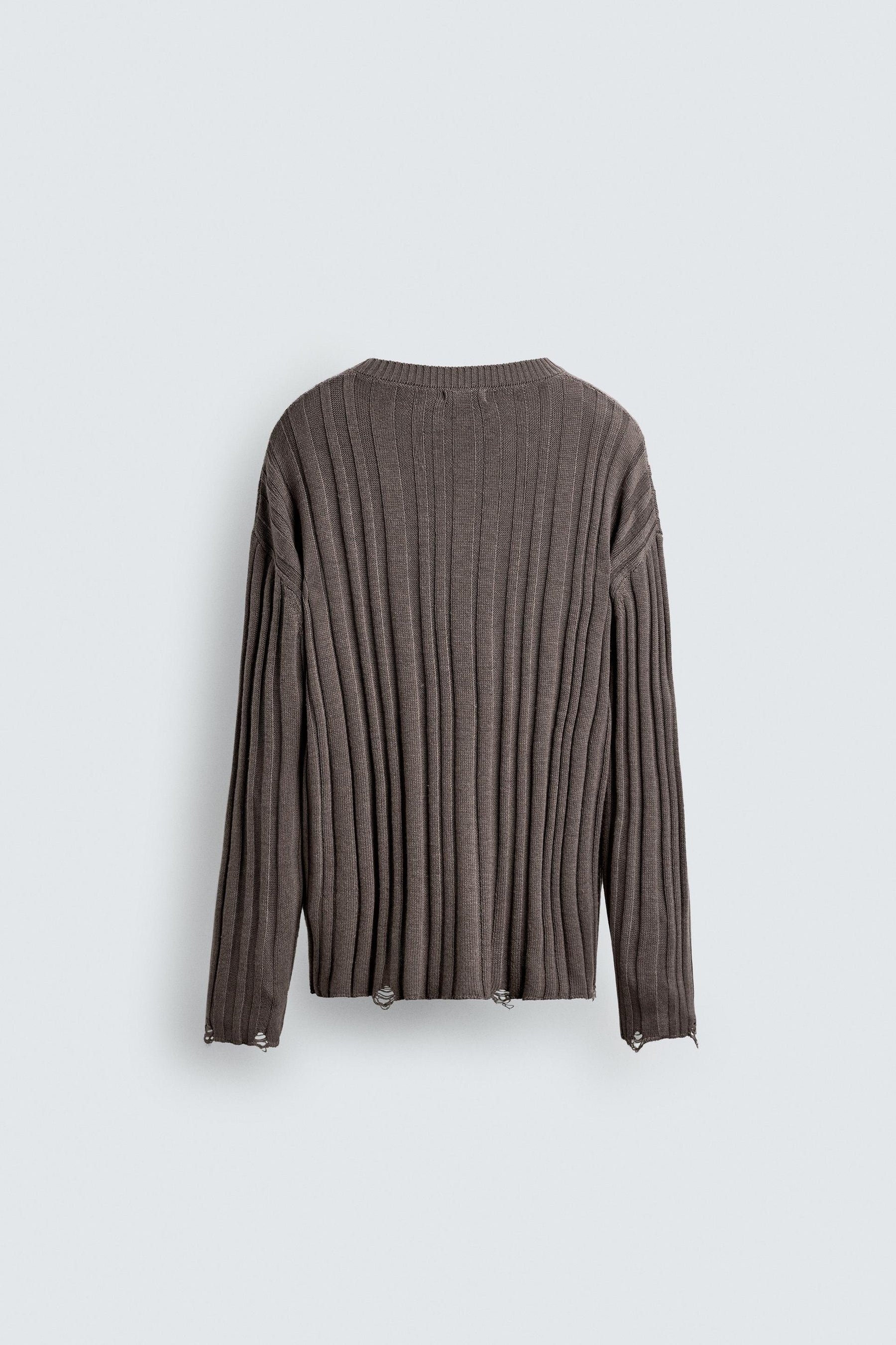 RIBBED OPEN-KNIT SWEATER - Image 8