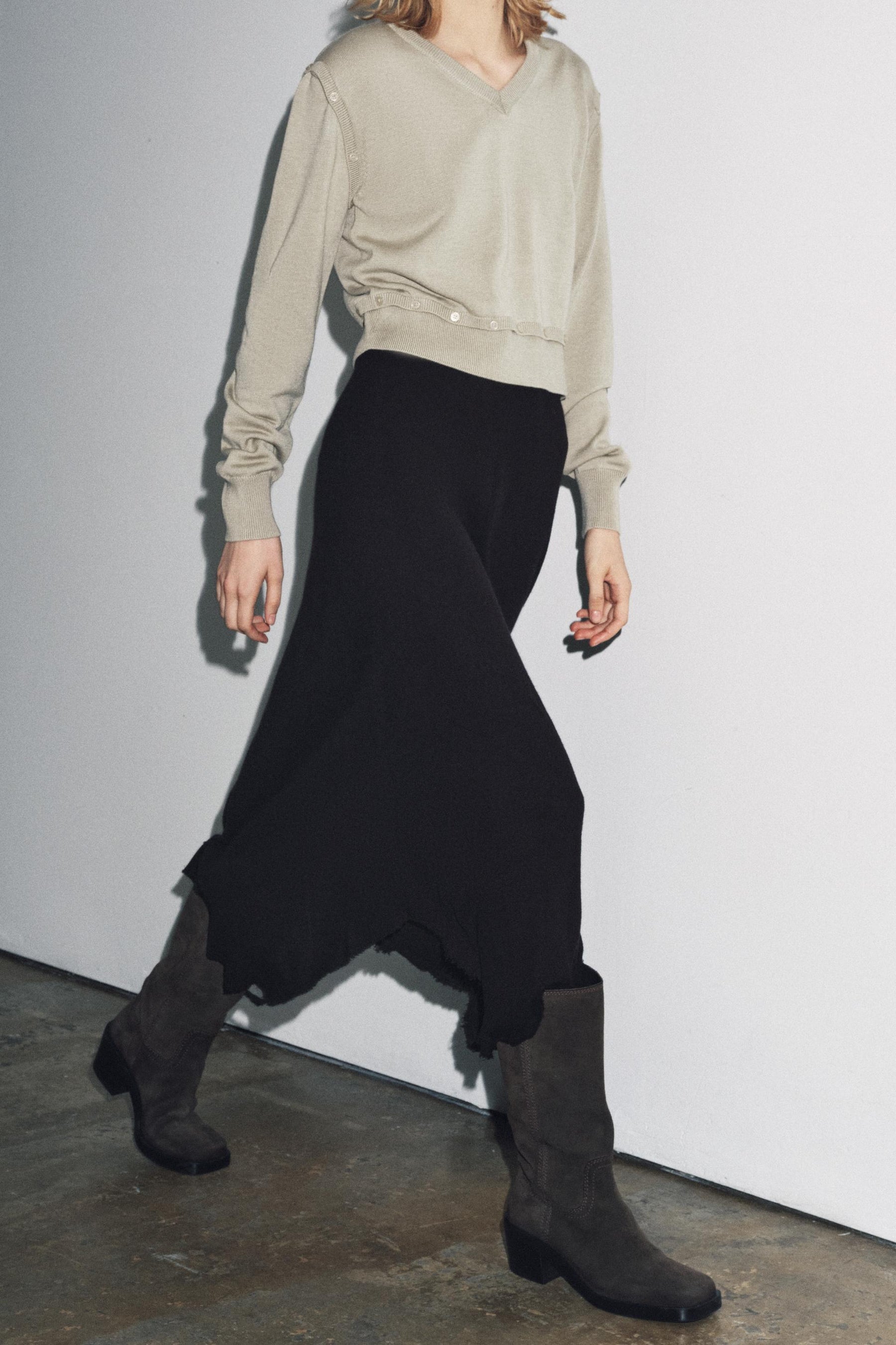 Strickpullover mit Knöpfen