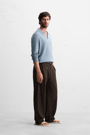 Polohemd aus Baumwollmischgewebe