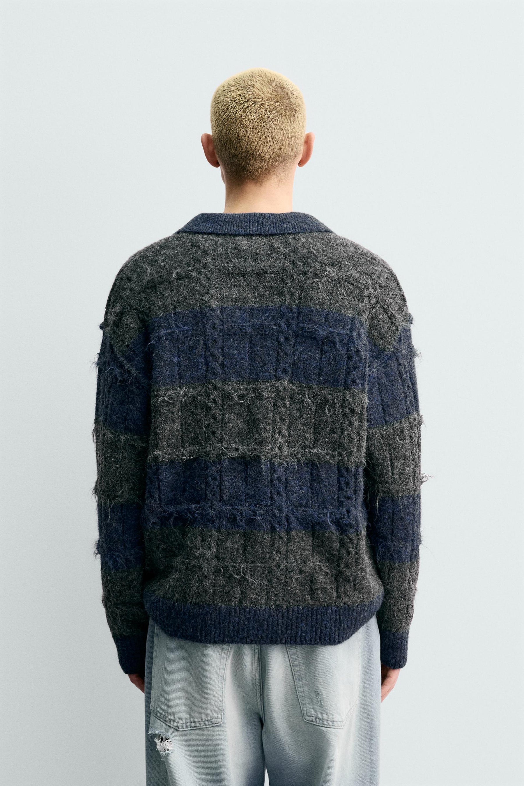 Gestreiftes Jacquard-Polo