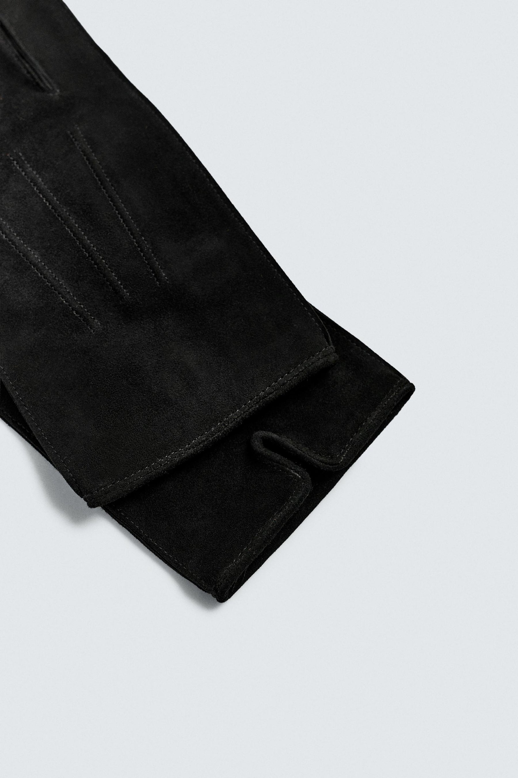 Wildlederoptik-Lederhandschuhe