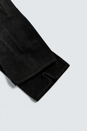 Wildlederoptik-Lederhandschuhe