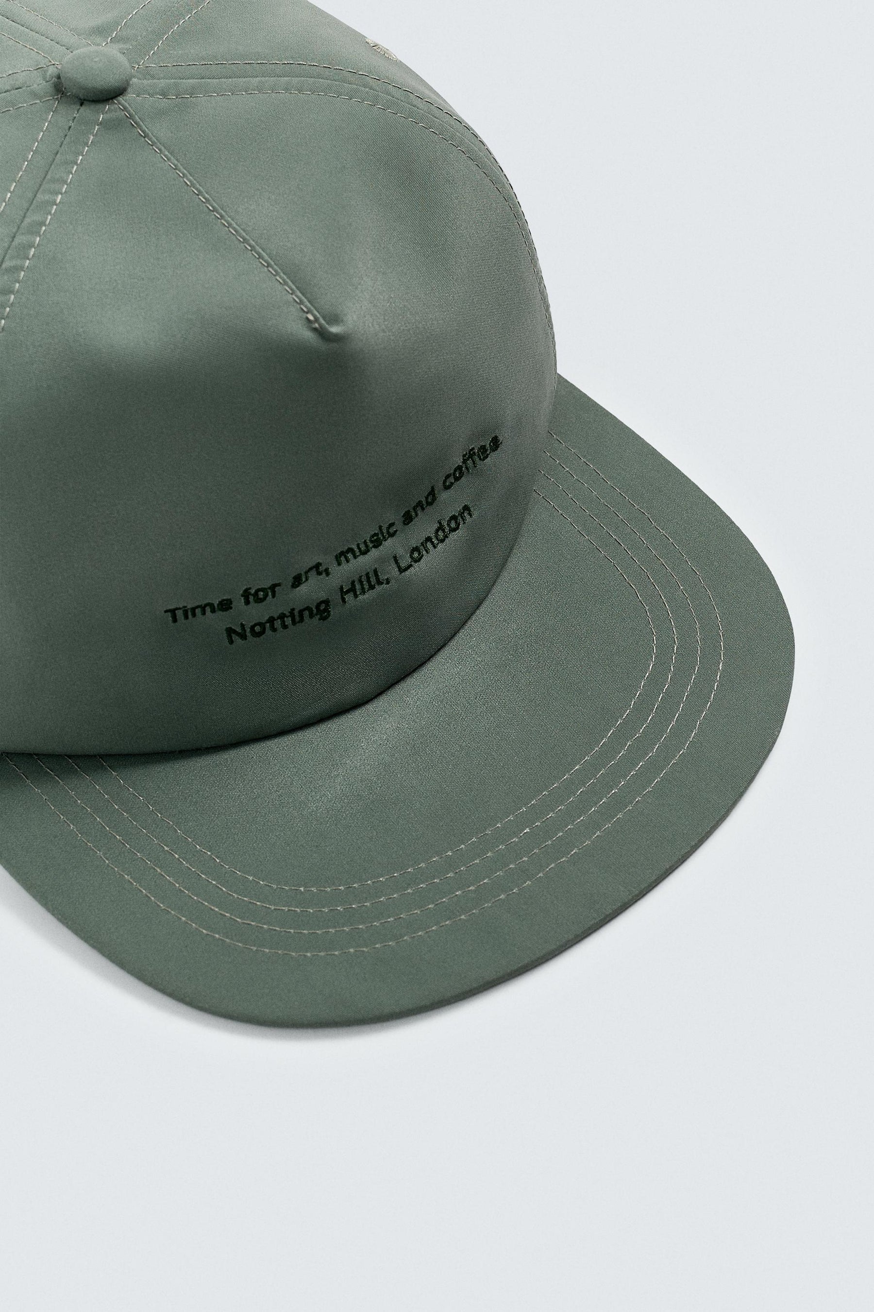 EMBROIDERED FLAT PEAK CAP - Image 7