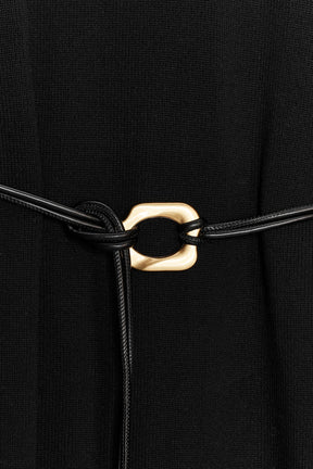 Strickkleid mit Gürtel 