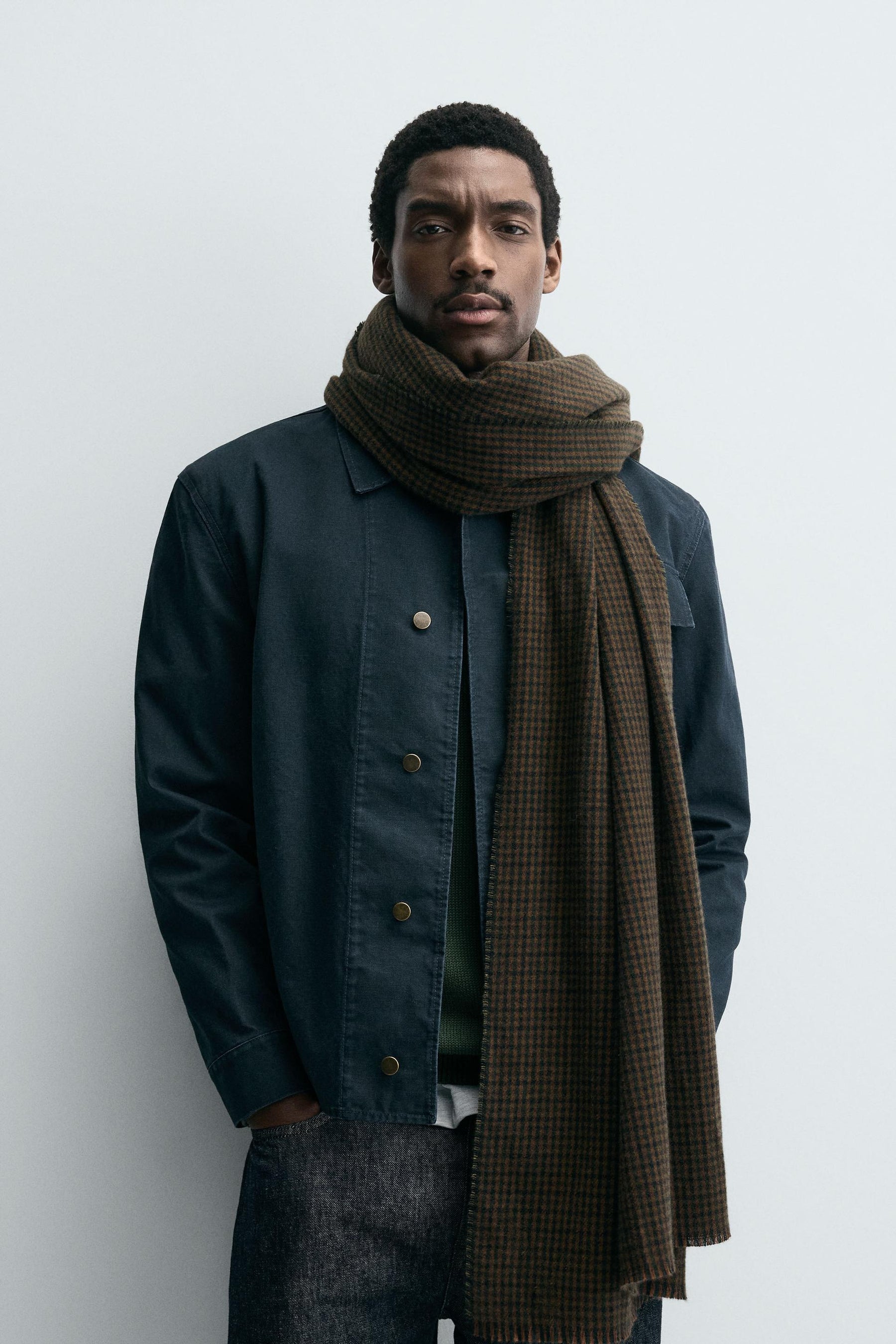 CHECK SCARF - Image 1