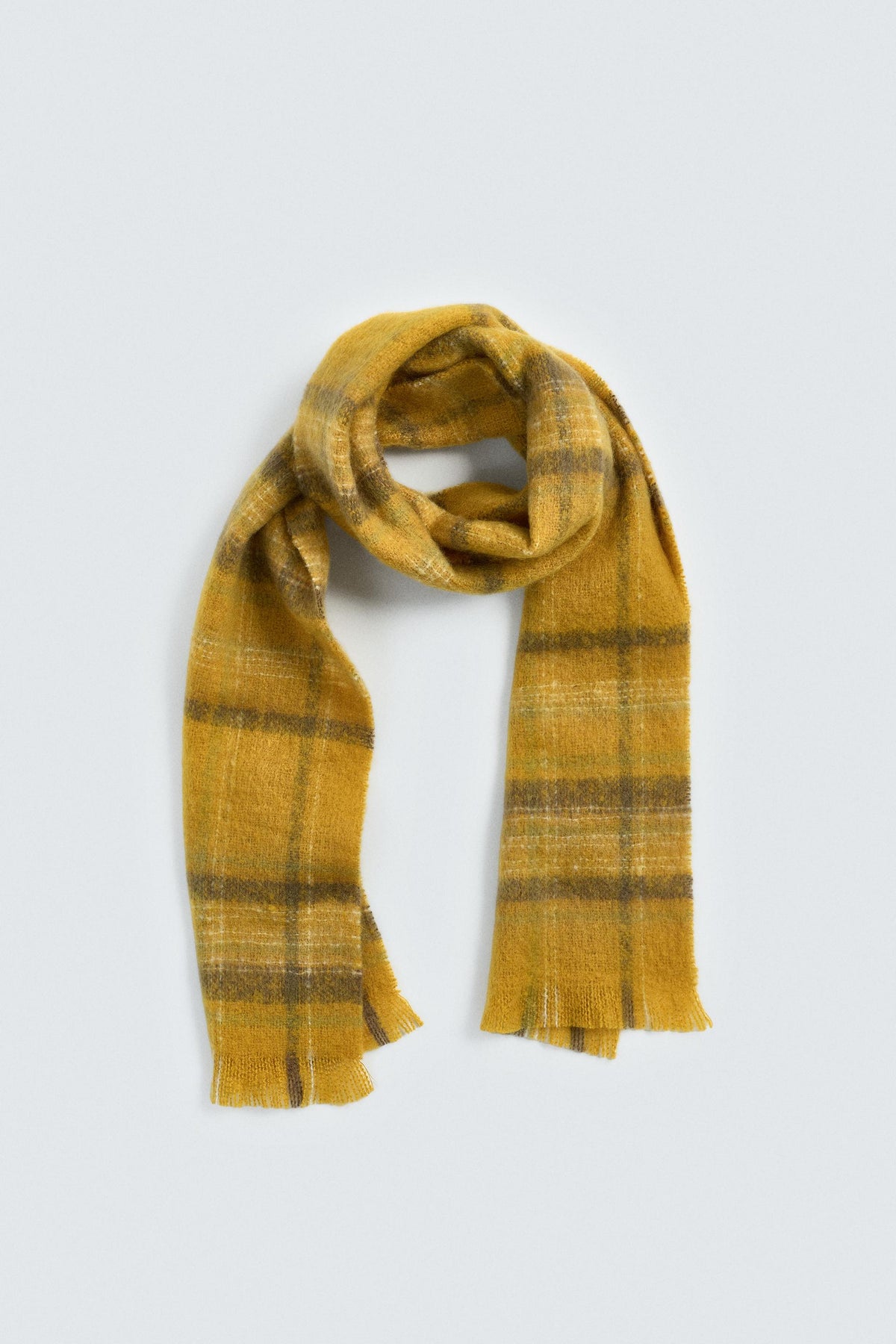 BRUSHED CHECK SCARF - Image 2