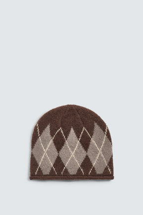 ARGYLE JACQUARD BEANIE - Image 5
