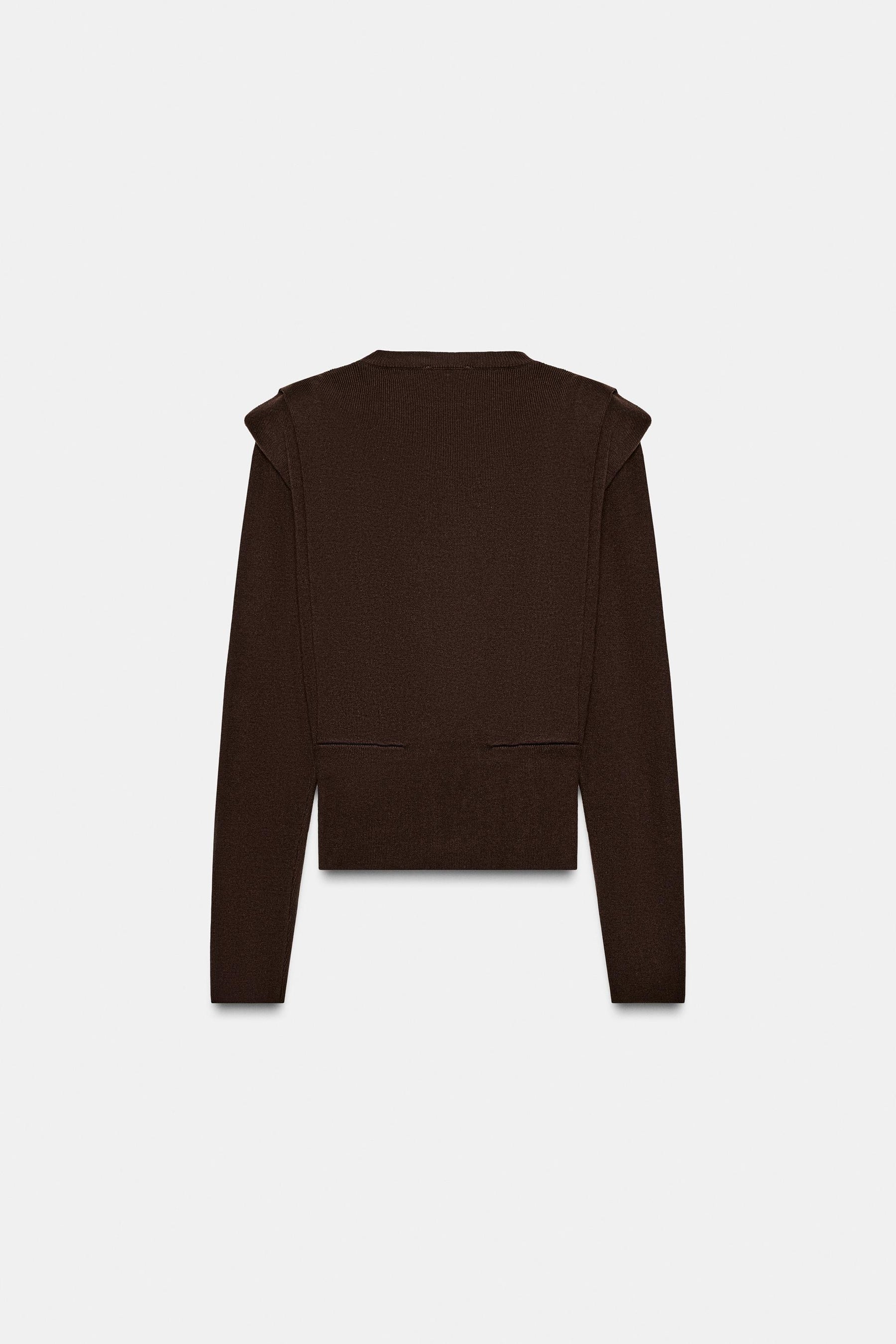 Strickpullover mit Polsterung