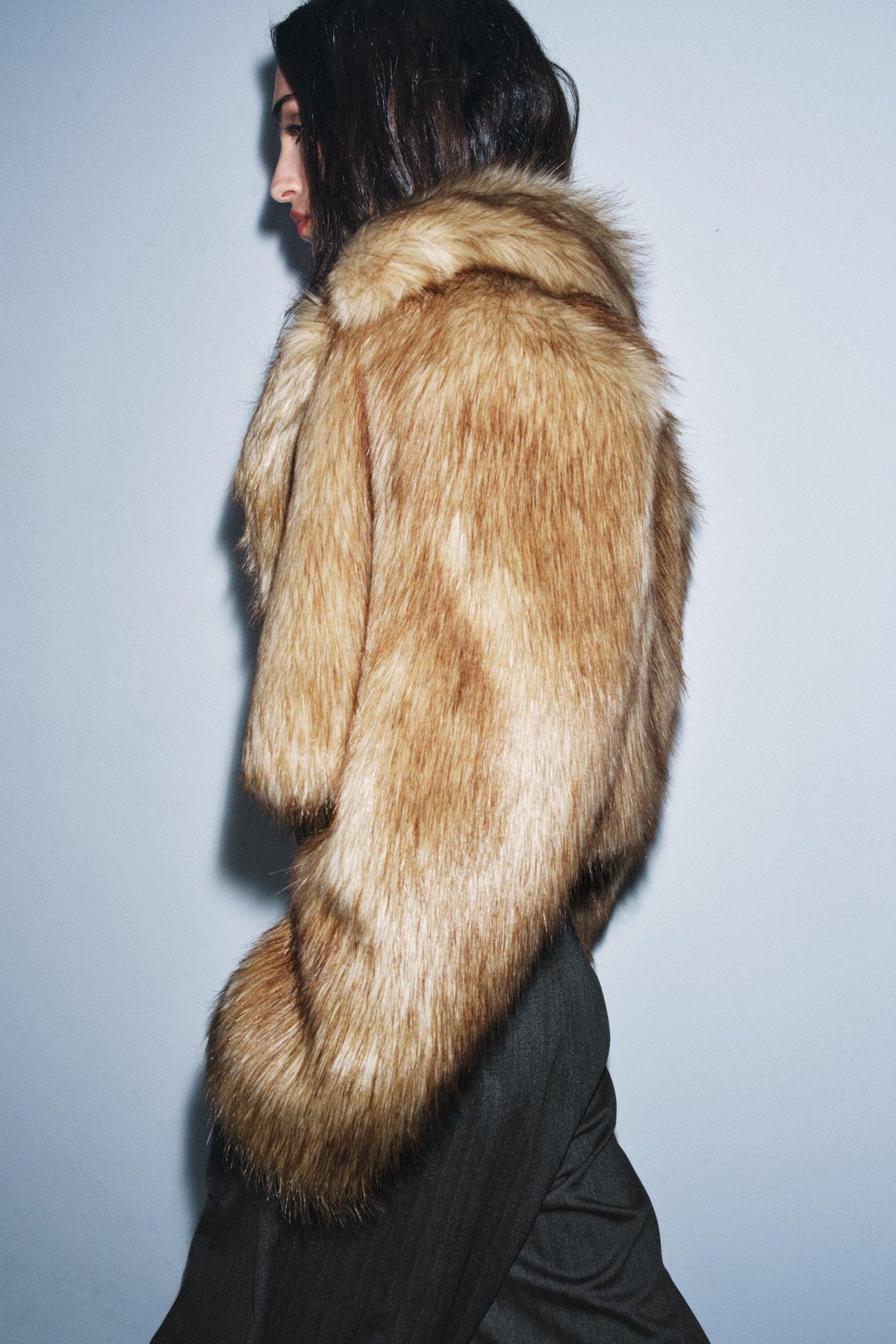 KURZE KUNSTPELDJACKE