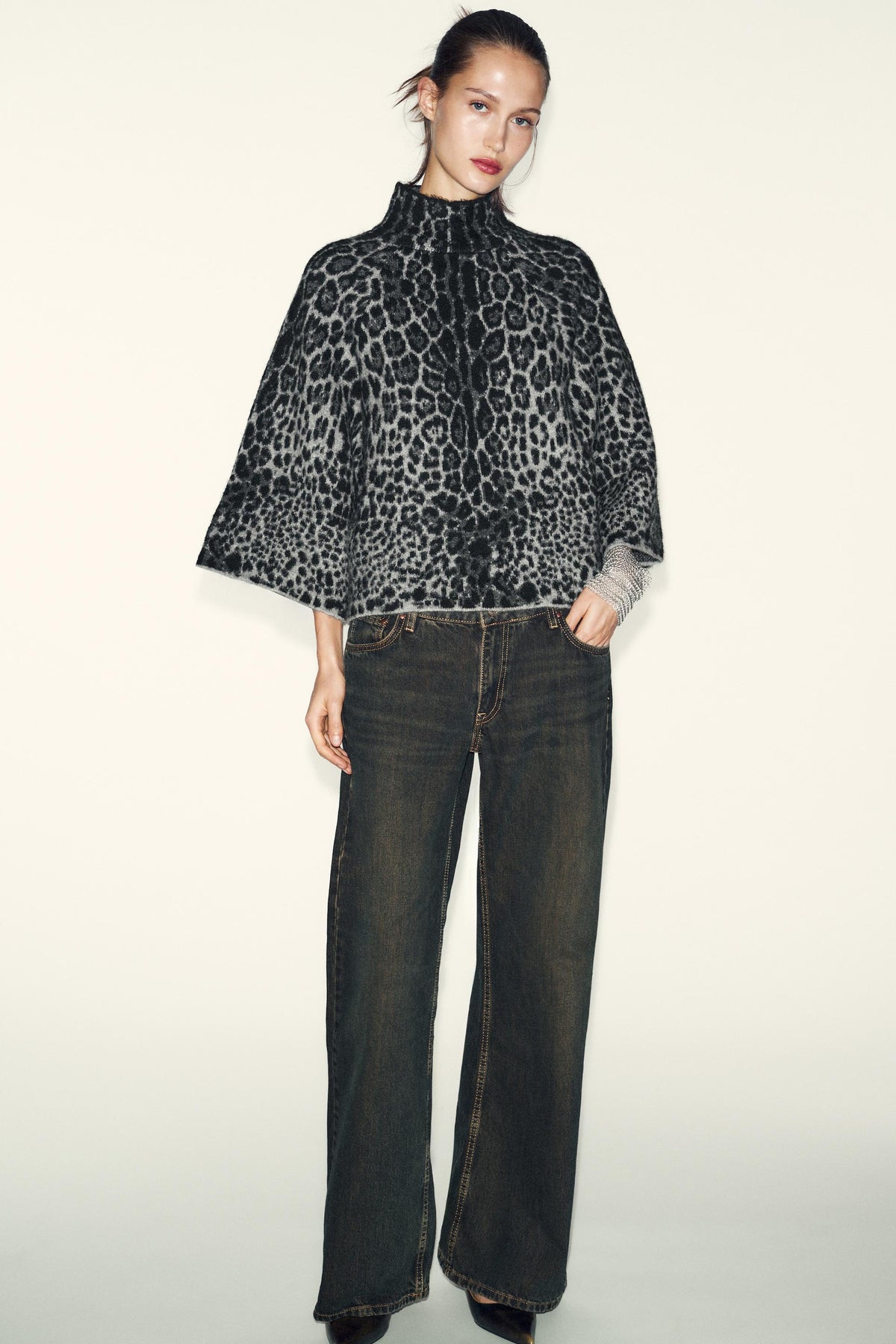 Strickpullover mit breitem