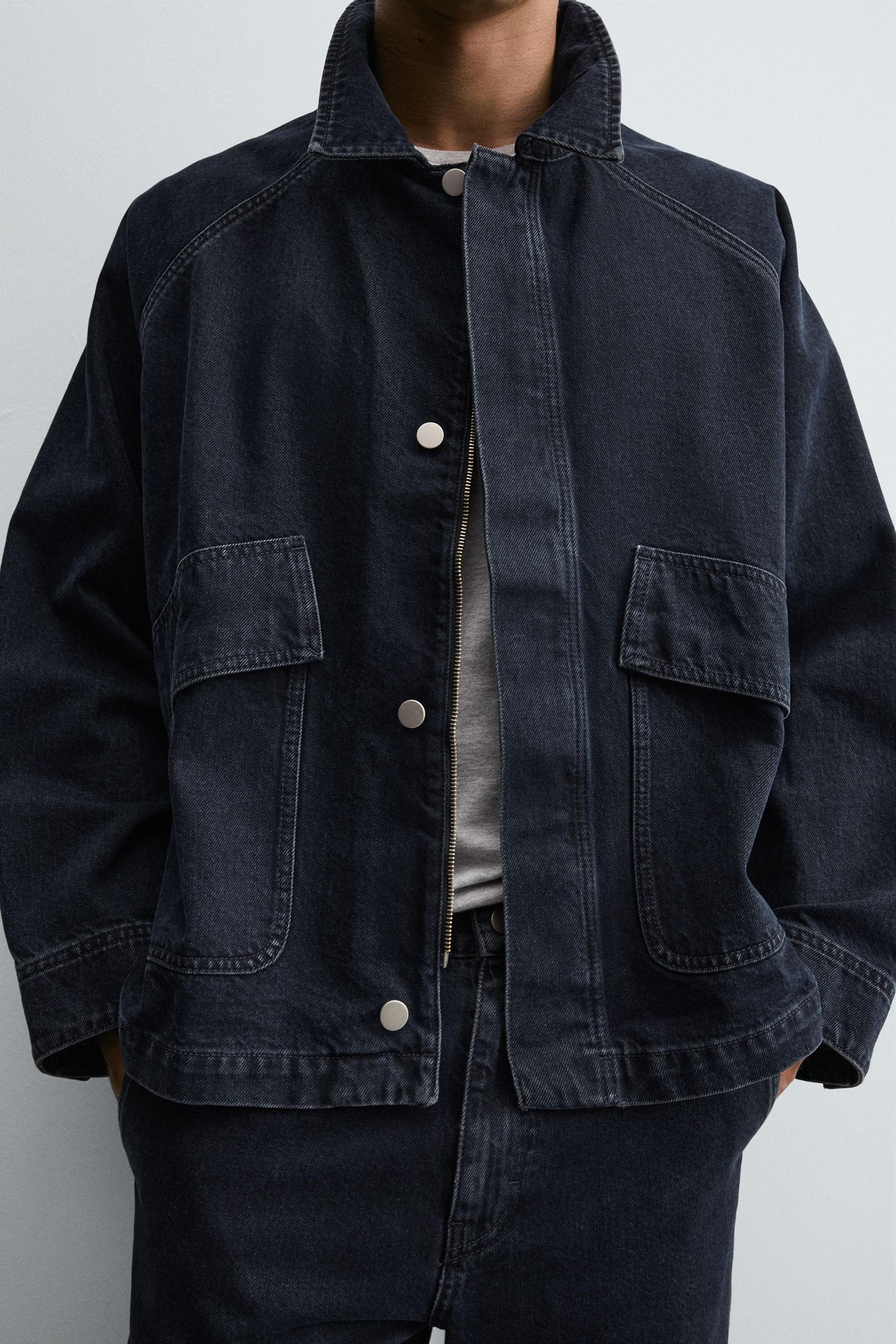 DENIM JACKET WITH POCKETS - Image 5