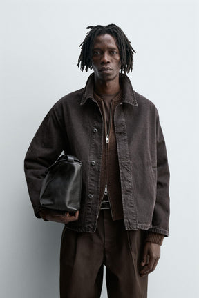 BOXY FIT DENIM OVERSHIRT - Image 2